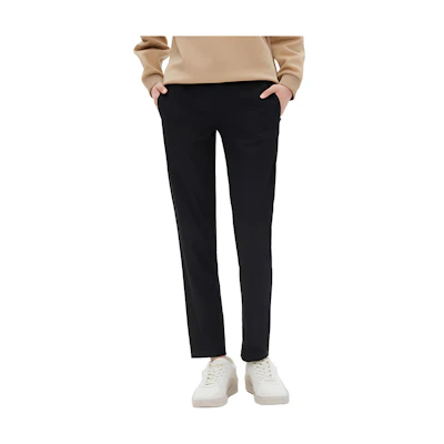 (Women) AIGLE Black Lightweight Quick-Dry Casual Pants. AF481