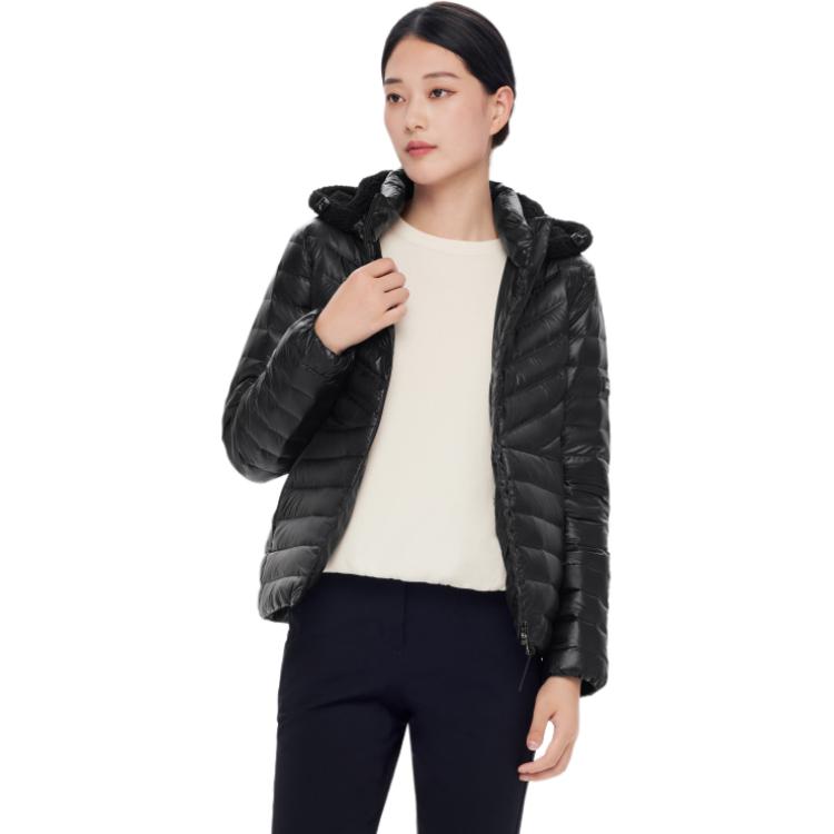 (Women) AIGLE  Black Waterproof Detachable Hood Down Jacket for Outdoor Activities. AQ221 圖 4