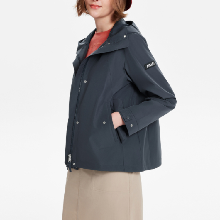 (Women) AIGLE  Casual Soft Long-Sleeve Jacket in Royal Navy Blue BA984 圖 5