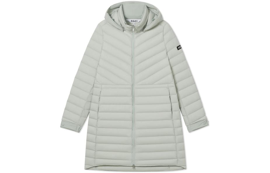 (Women) AIGLE  Casual Solid Color Hooded Down Jacket AQ21 圖 2