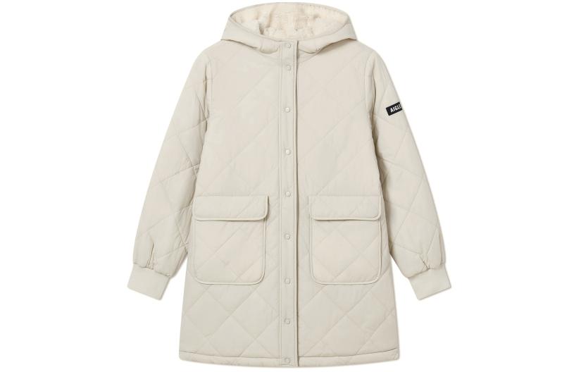 (Women) AIGLE  Casual Solid Color Warm Cotton Jacket AN37-WR