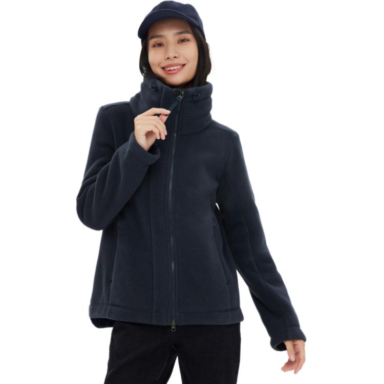 (Women) AIGLE  Imperial Deep Blue Long-Sleeve Stand Collar Jacket AF562 圖 3