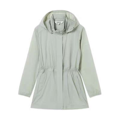 (Women) AIGLE Lightweight Water-Repellent Sun-Protective Jacket in Fresh Green. AW811