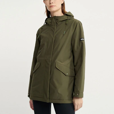 (W) Chaqueta AIGLE Outdoor con capucha, cortaviento e impermeable aislada. AR46 Lookbook (W) Chaqueta AIGLE Outdoor con capucha, cortaviento e impermeable aislada. AR46