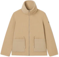 (Women) AIGLE Outdoor Zip-Up Jacket Beige杏色 Spliced Activewear AO267 (Women) AIGLE Outdoor Zip-Up Jacket Beige杏色 Spliced Activewear AO267