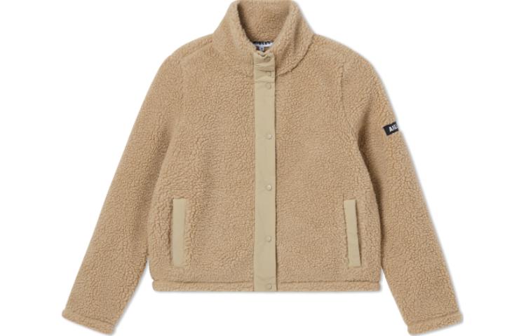 (Women) AIGLE  Solid Color Fleece Collar Buttoned Long Sleeve Jacket AO21 圖 2