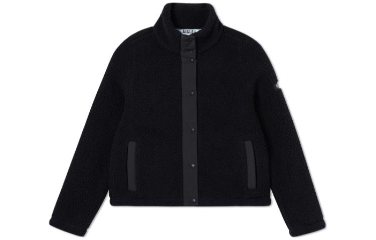 (Women) AIGLE  Solid Color Fleece Collar Buttoned Long Sleeve Jacket AO21 圖 6