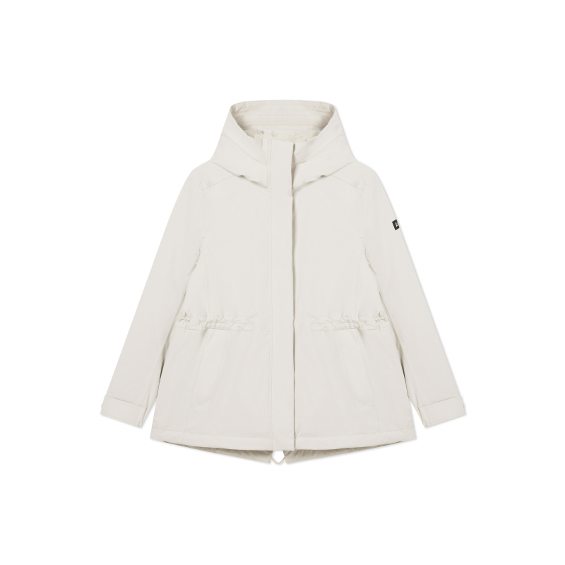 (Women) AIGLE  Solid Color Hooded Waterproof Windproof Cotton Jacket. AQ24