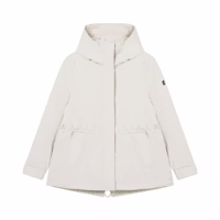 (Women) AIGLE Solid Color Hooded Waterproof Windproof Cotton Jacket. AQ24 (Women) AIGLE Solid Color Hooded Waterproof Windproof Cotton Jacket. AQ24
