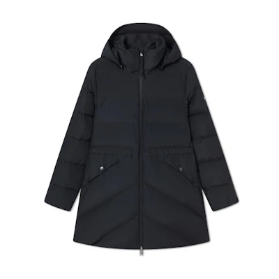 (Women) AIGLE Solid Color Zip Hoodie Windproof Down Jacket. AN41