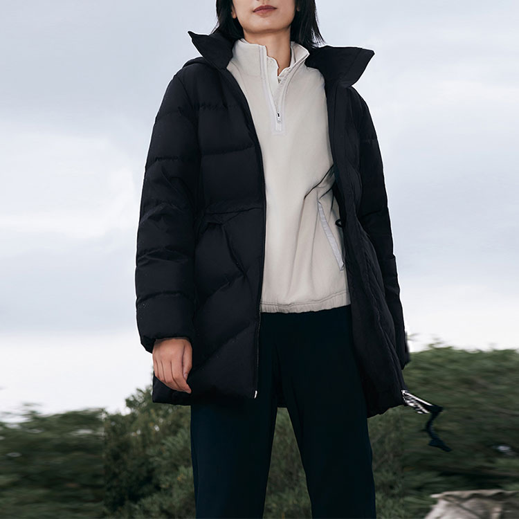 (Women) AIGLE  Solid Color Zip Hoodie Windproof Down Jacket. AN41 圖 3