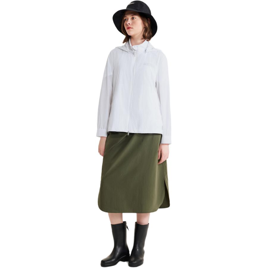 (Women) AIGLE  UV-Resistant Waterproof Hoodie Jacket in Bright White. AW761 圖 5