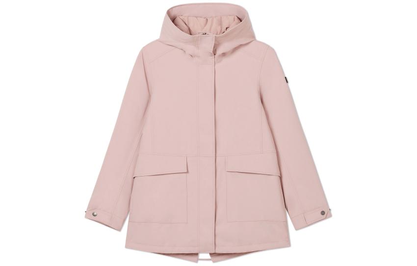 (Women) AIGLE  Waterproof Hooded Outdoor Sports Jacket - Dark Pink. AX503