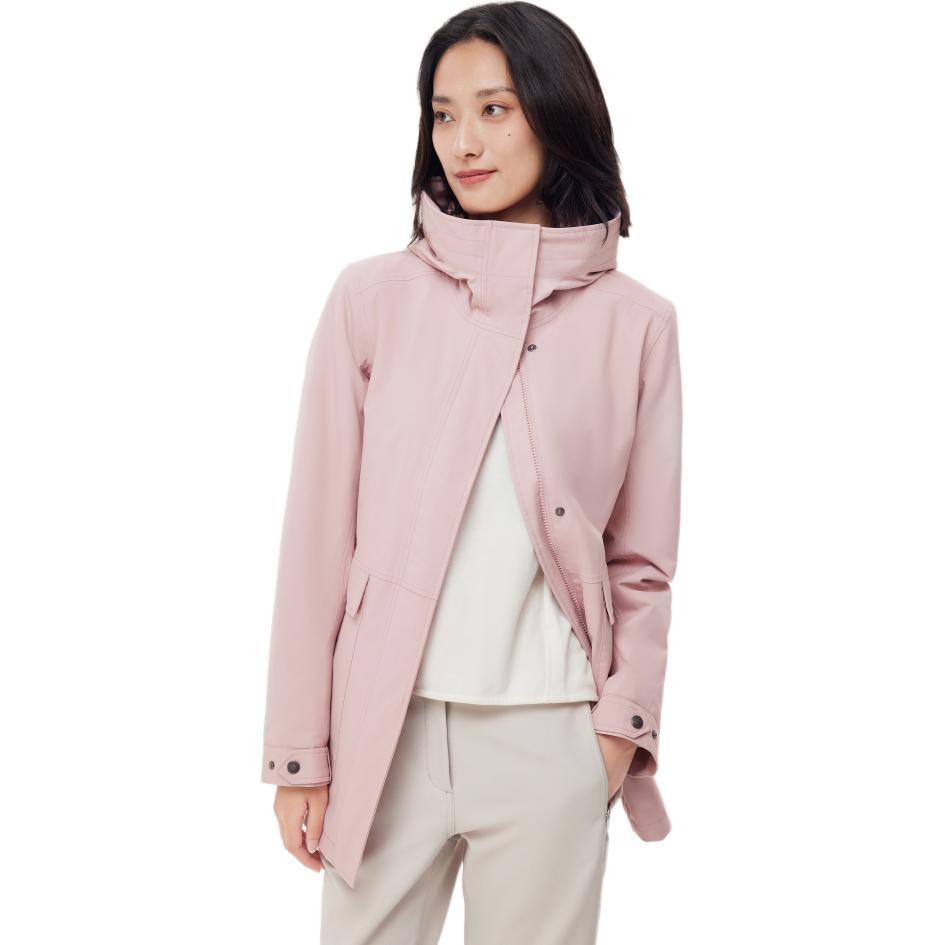 (Women) AIGLE  Waterproof Hooded Outdoor Sports Jacket - Dark Pink. AX503 圖 3