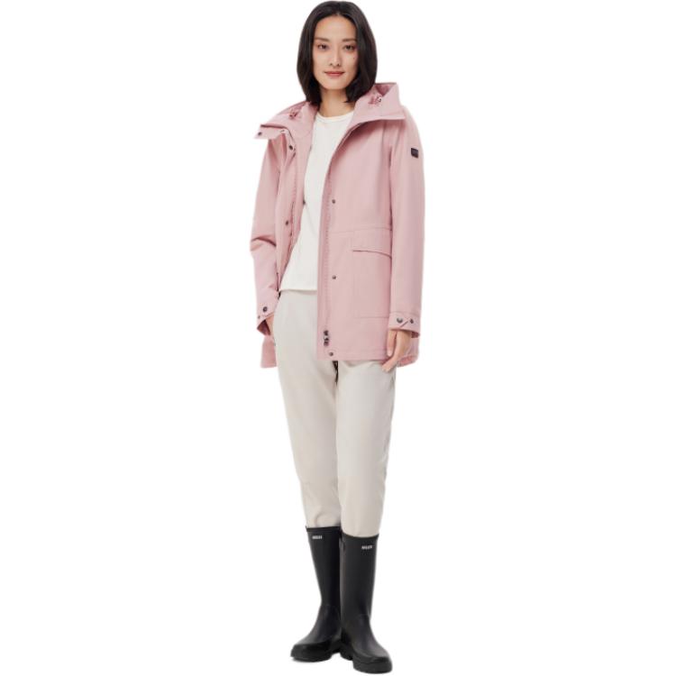 (Women) AIGLE  Waterproof Hooded Outdoor Sports Jacket - Dark Pink. AX503 圖 5