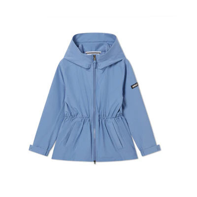 (Women) AIGLE Waterproof Windproof GORE-TEX Hooded Jacket - Harbor Blue. AW731