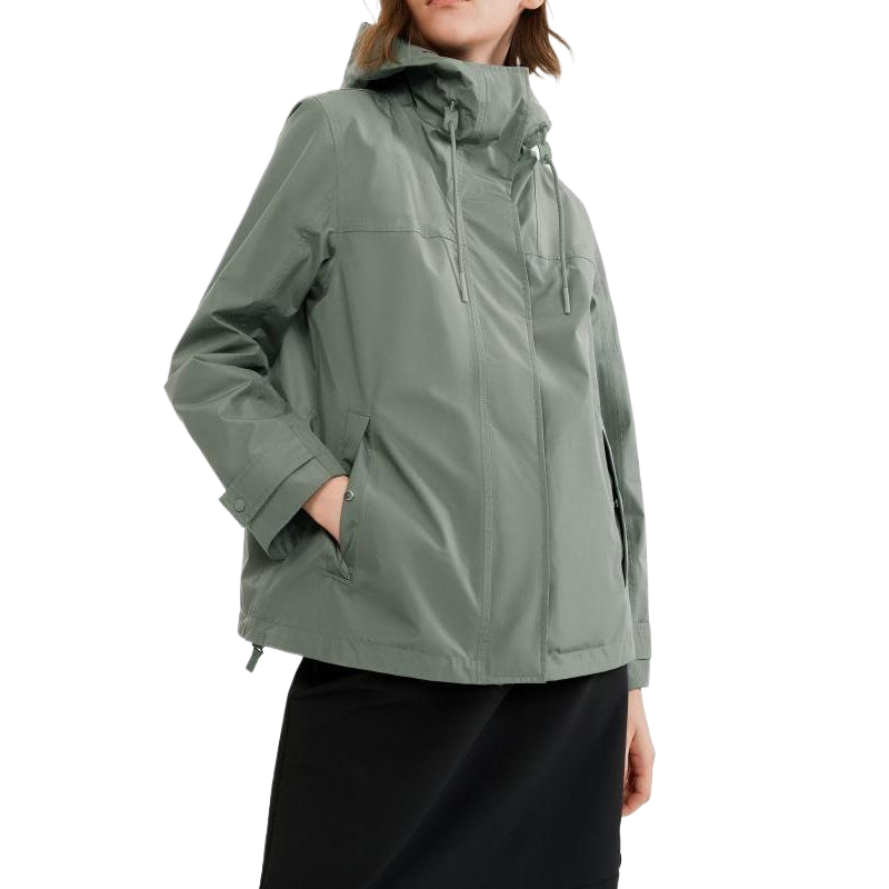 (Women) AIGLE  Windproof Waterproof Breathable Hooded Jacket - Green AY285