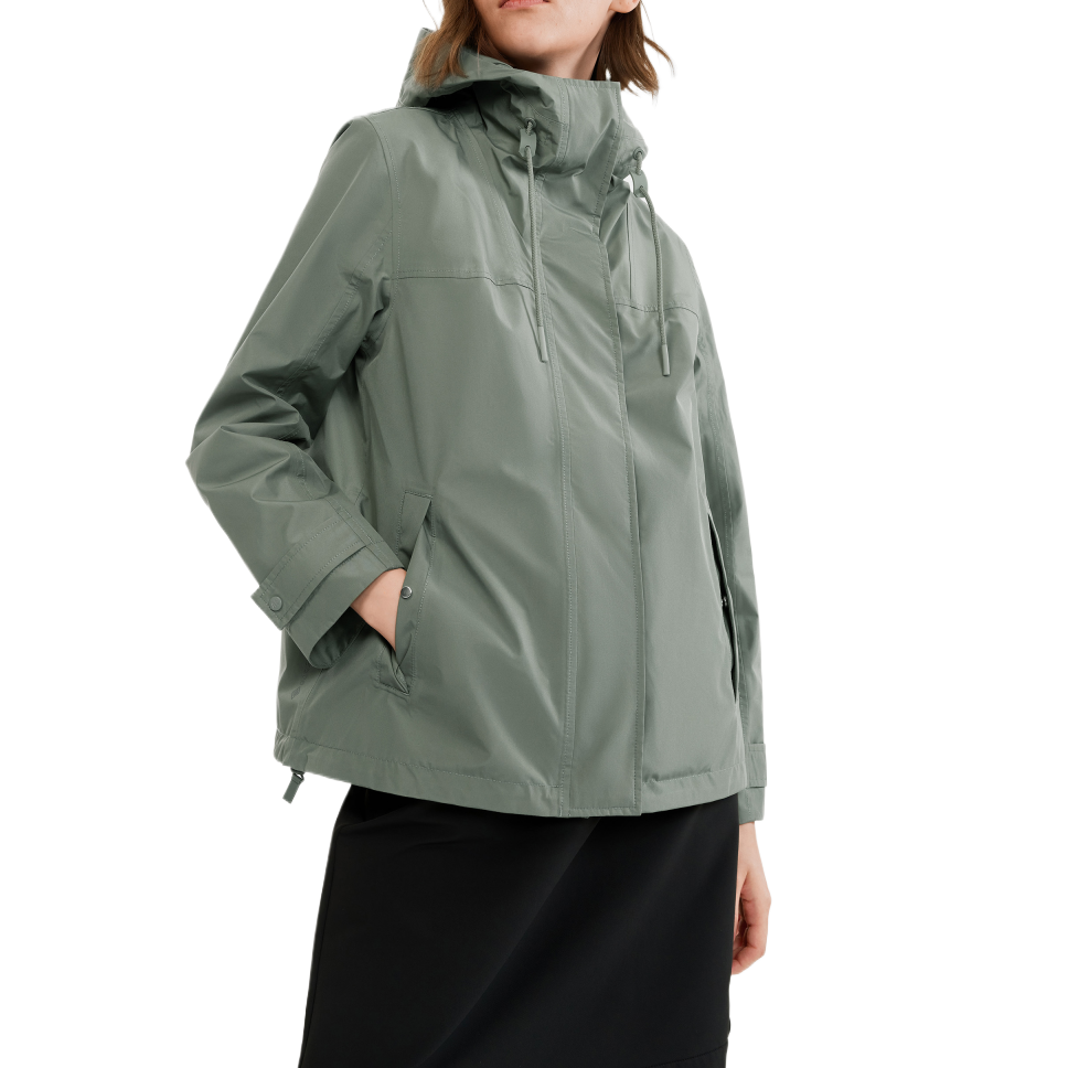 (Women) AIGLE  Windproof Waterproof Breathable Hooded Jacket - Green AY285 圖 4