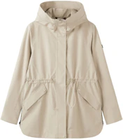 (Women) AIGLE Beige Gore-Tex Waterproof Windproof Hooded Jacket BE543 (Women) AIGLE Beige Gore-Tex Waterproof Windproof Hooded Jacket BE543