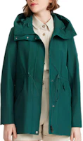 (Women) AIGLE Forest Green Waterproof Hooded Jacket FW/AW24 BE542 (Women) AIGLE Forest Green Waterproof Hooded Jacket FW/AW24 BE542
