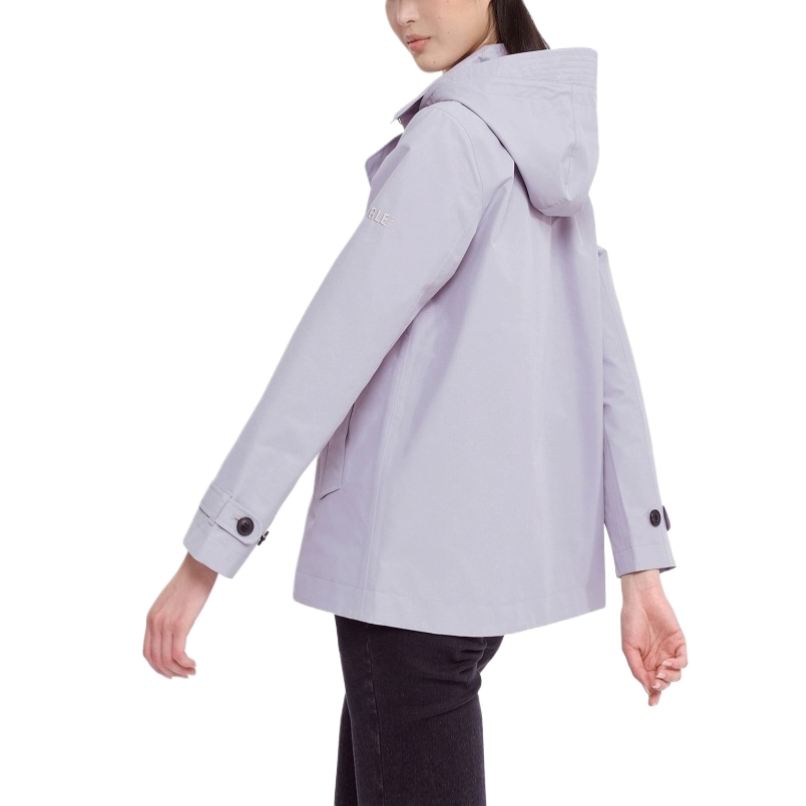 (Women) AIGLE FW/AW24  Classic Waterproof Windbreaker Jacket - Grey Purple BA926 圖 4