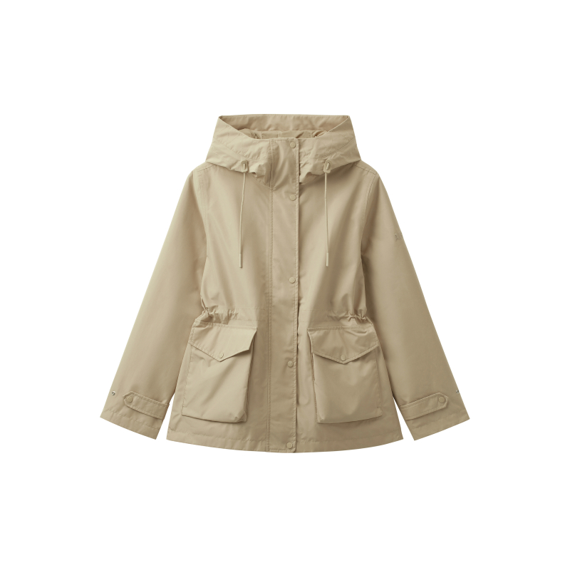 (Women) AIGLE GORE-TEX Waterproof Windproof Casual Jacket  Beige Color BE003