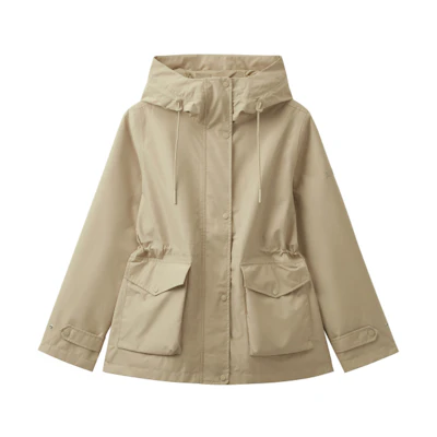 (Women) AIGLE GORE-TEX Waterproof Windproof Casual Jacket Beige Color BE003