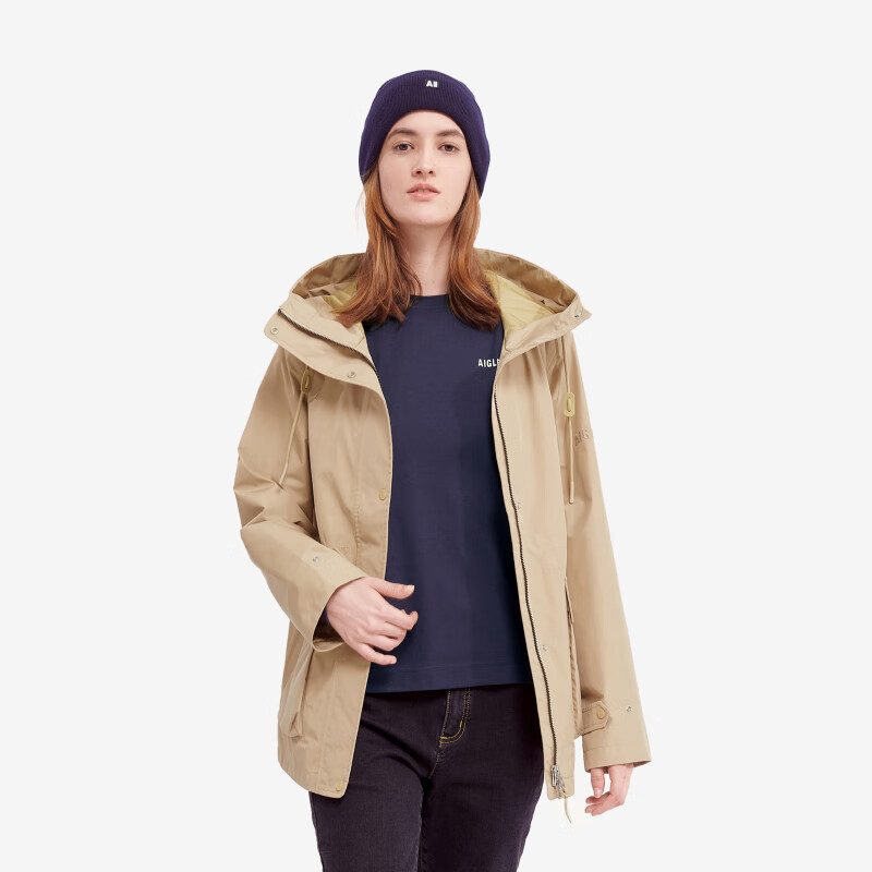 (Women) AIGLE GORE-TEX Waterproof Windproof Casual Jacket  Beige Color BE003 圖 6