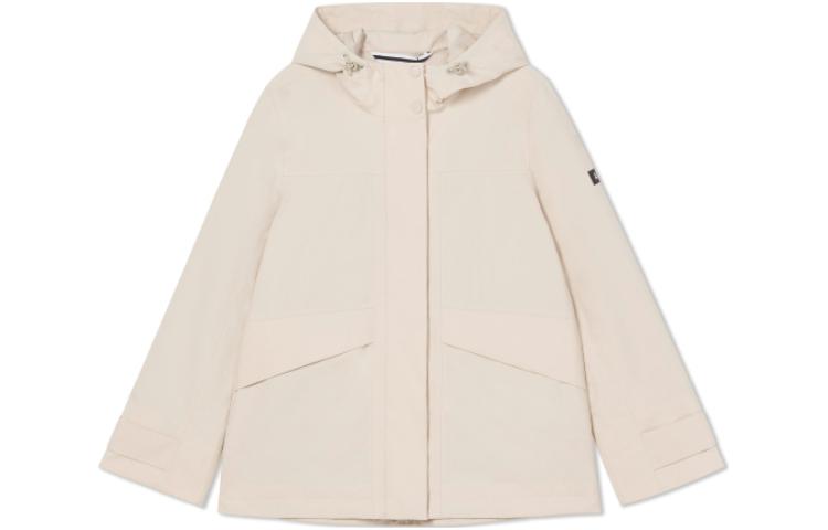 (Women) AIGLE GTX Windproof Waterproof Breathable Hooded Jacket Beige AR021