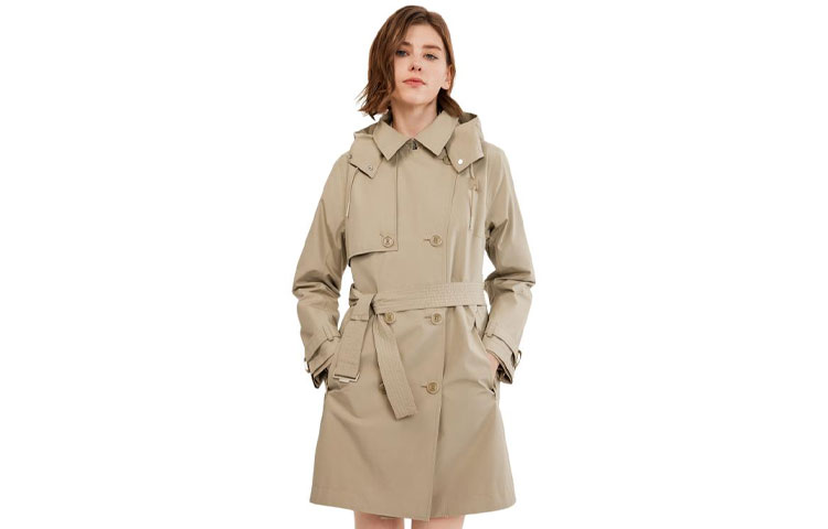 (Women) AIGLE GTX Windproof Waterproof Breathable Jacket Beige BC343