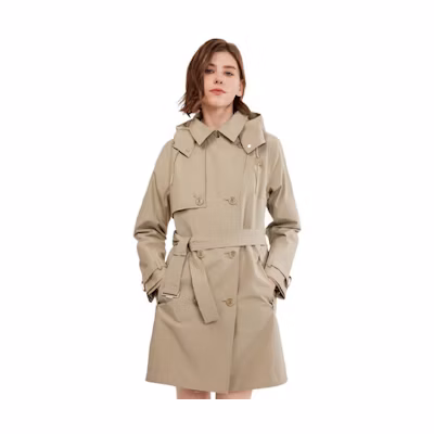 (Women) AIGLE GTX Windproof Waterproof Breathable Jacket Beige BC343