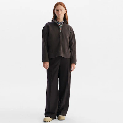 (W) AIGLE 半拉鍊可可棕抓絨上衣 - 保暖舒適 AC334 Lookbook (W) AIGLE 半拉鍊可可棕抓絨上衣 - 保暖舒適 AC334