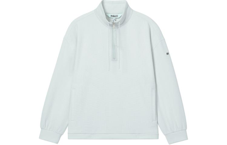 (Women) AIGLE Outdoor Pullover Sweatshirt Solid Color Light Blue AN296 圖 2