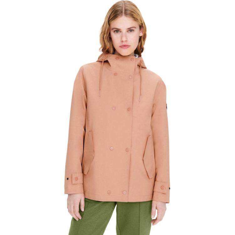 (Women) AIGLE Outdoor Waterproof Windproof Breathable Hiking Jacket - Misty Rose AB784