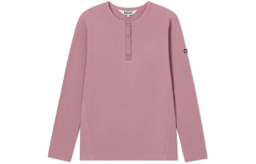 (Women) AIGLE Polartec Embroidered Logo Half-Zip Fleece Pullover Women’s Rose Pink AS492 圖 2