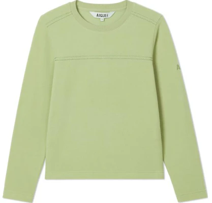 (W) AIGLE Polartec Crewneck Hijau Sweatshirt Kasual Luar Rumah AQ252 Order (W) AIGLE Polartec Crewneck Hijau Sweatshirt Kasual Luar Rumah AQ252