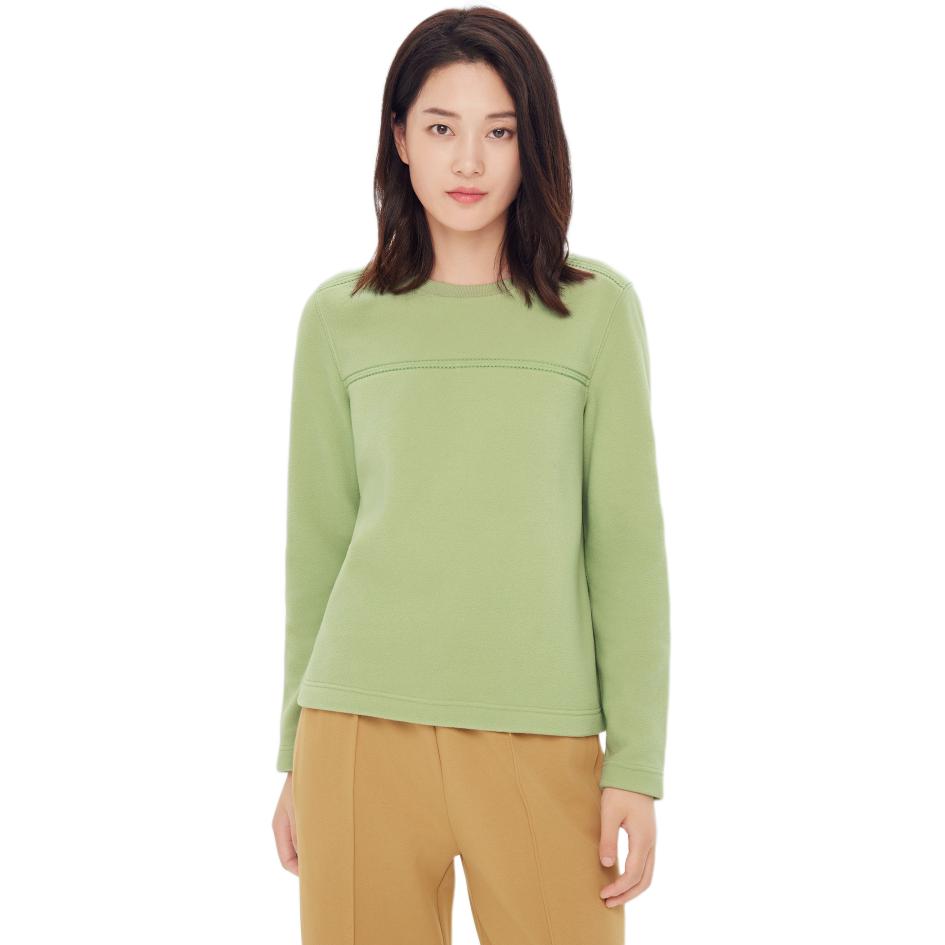 (Women) AIGLE Polartec Green Crewneck Pullover Sweatshirt - Outdoor Casual Wear AQ252 圖 3