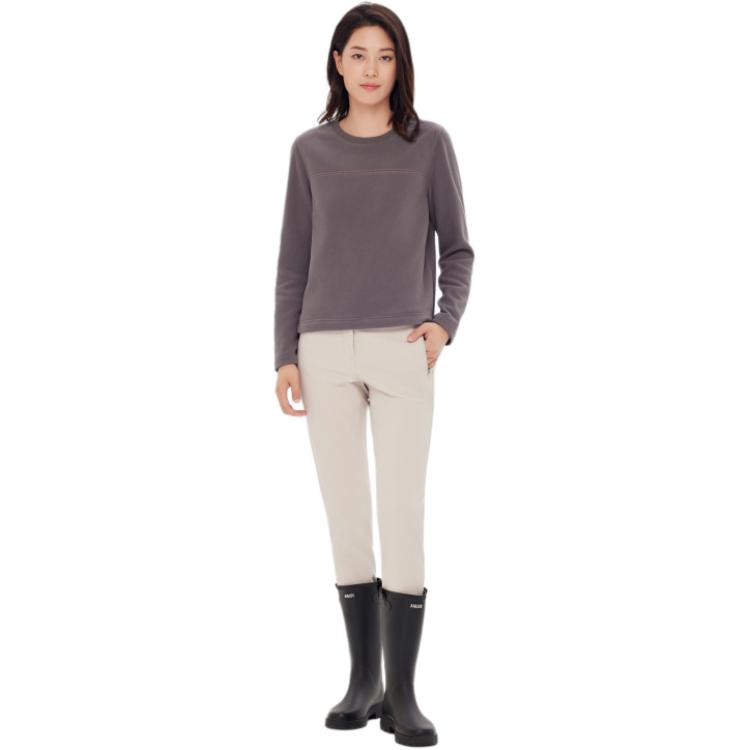 (Women) AIGLE Polartec Outdoor Crewneck Pullover Sweatshirt Women - Smoky Purple AQ253 圖 4