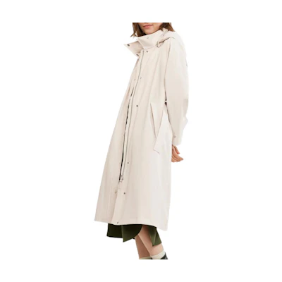 (Women) AIGLE Sand Pink GORE-TEX Waterproof Windproof Mid-Length Jacket AY833