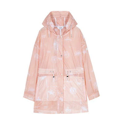 (Women) AIGLE SIMONE PR Lightweight Water-Resistant Pink Jacket for Women J5035
