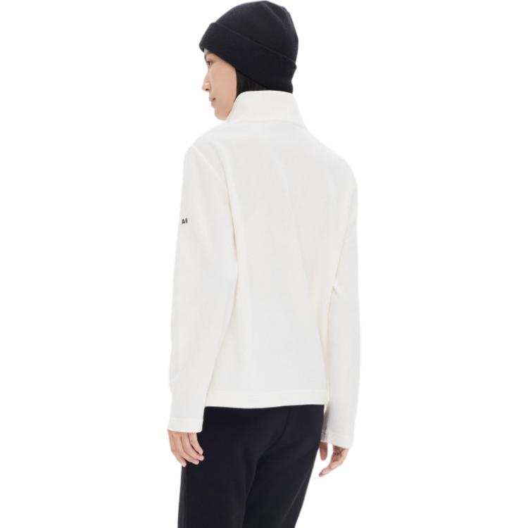 (Women) AIGLE Solid Color Stand Collar Sweatshirt Pink White AA503 圖 4