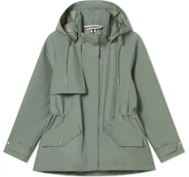 (Women) AIGLE Solid Color Waterproof Windbreaker Jacket with Breathable Hood AT20 (Women) AIGLE Solid Color Waterproof Windbreaker Jacket with Breathable Hood AT20