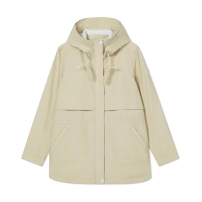 (Women) AIGLE Waterproof Windproof Breathable Hooded Jacket - Light Sand AL372