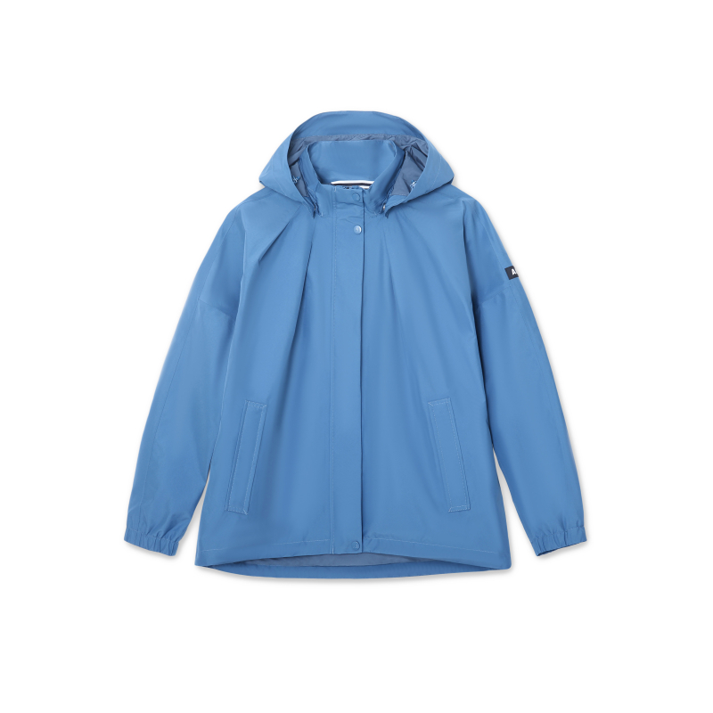 (Women) AIGLE Waterproof Windproof Breathable Jacket - Gray Blue Green AF881