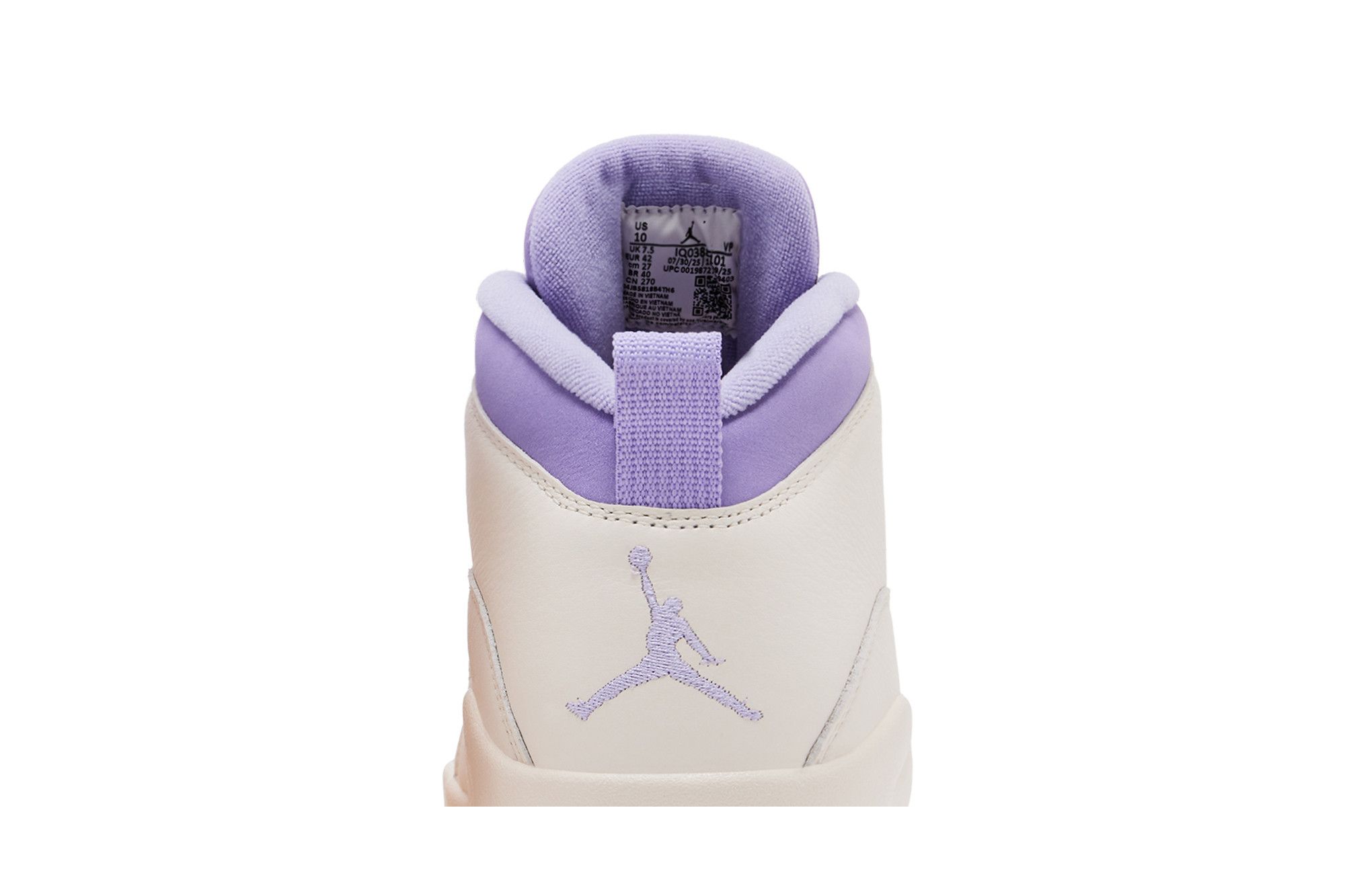 Sizing (W) Air Jordan 10 Retro ''Hortensias'' IQ0388-101