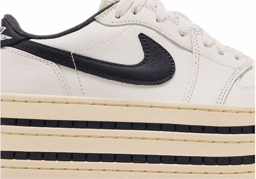 (W) Air Jordan 1 ''Triple Stack - Sail Coconut Milk'' dalam Warna Krim Santan. HV8288-100 Lookbook (W) Air Jordan 1 ''Triple Stack - Sail Coconut Milk'' dalam Warna Krim Santan. HV8288-100