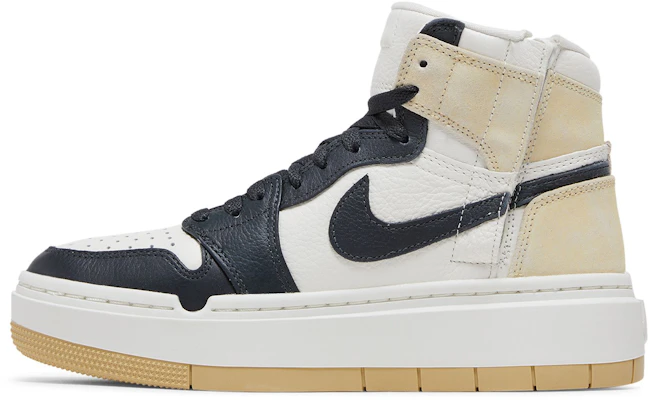 (W) Air Jordan 1 Elevate High Beige Schwarz Zehen DN3253-700 Lookbook (W) Air Jordan 1 Elevate High Beige Schwarz Zehen DN3253-700