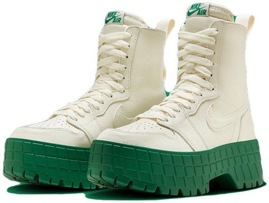 (Women) Air Jordan 1 High Brooklyn 'Coconut Milk Pine Green' FJ5737-103 Lookbook (Women) Air Jordan 1 High Brooklyn 'Coconut Milk Pine Green' FJ5737-103