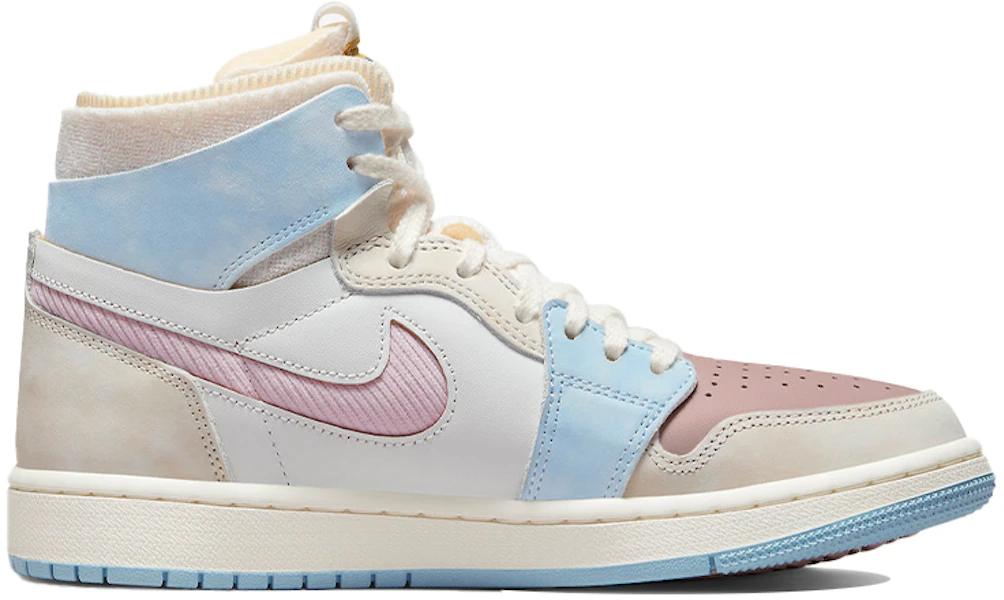 (Women) Air Jordan 1 High Zoom Air CMFT 'Pink Oxford' DQ5092-651 Lookbook (Women) Air Jordan 1 High Zoom Air CMFT 'Pink Oxford' DQ5092-651