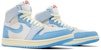 (W) Air Jordan 1 High Zoom CMFT 2 'University Blue' Lelaki Wanita Original DV1305-004